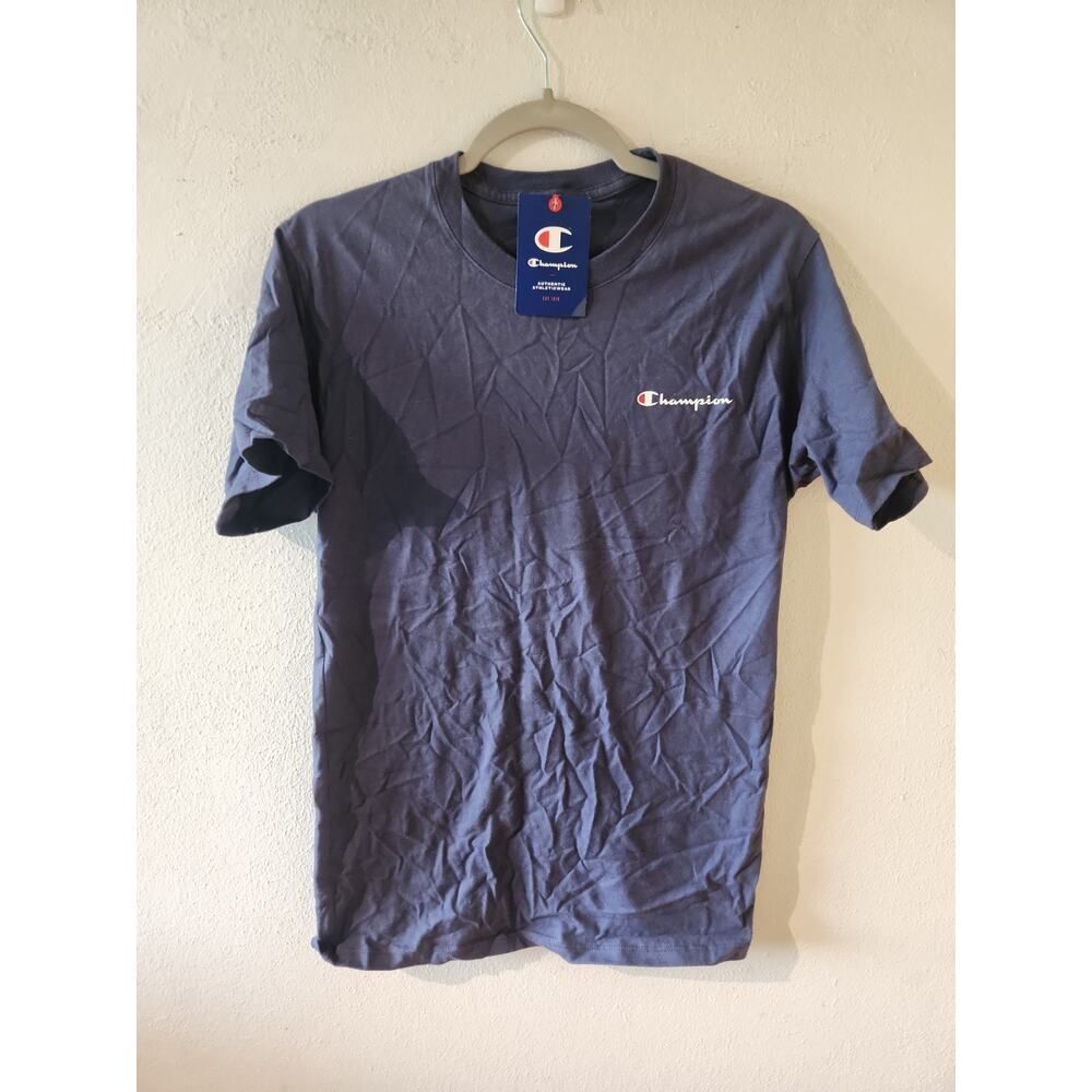 CHAMPION Blue T-Shirt Short Sleeve Athletic Unisex Sz S Nwt